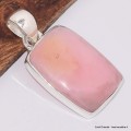 Pendentif Opale Rose Péruvienne rectangulaire Pendentifs pierres naturelles BK40.1