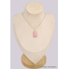 Pendentif Opale Rose Péruvienne rectangulaire Pendentifs pierres naturelles BK40.1