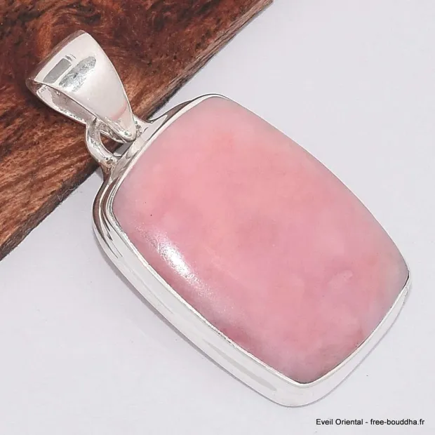 Pendentif Opale rose du Pérou - Pendentifs pierres naturelles