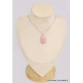 Pendentif Opale rose du Pérou - Pendentifs pierres naturelles
