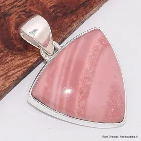 Pendentif Opale rose australienne triangulaire - Pendentifs pierres naturelles