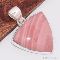 Pendentif Opale rose australienne triangulaire Pendentifs pierres naturelles BK41