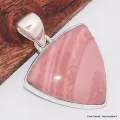 Pendentif Opale rose australienne triangulaire - Pendentifs pierres naturelles