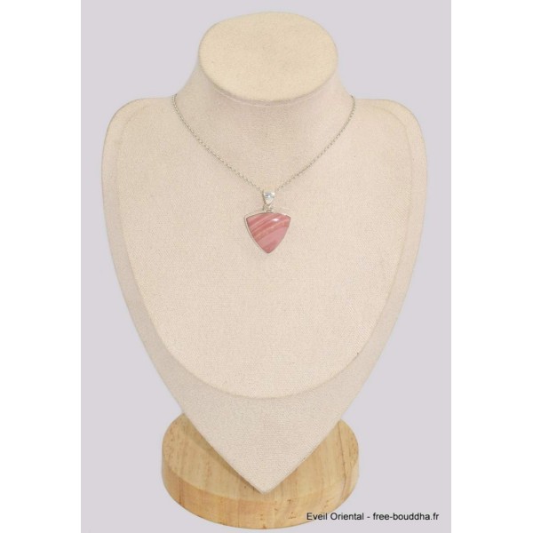 Pendentif Opale rose australienne triangulaire Pendentifs pierres naturelles BK41