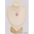 Pendentif Opale rose australienne triangulaire Pendentifs pierres naturelles BK41
