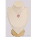 Pendentif Opale rose australienne triangulaire - Pendentifs pierres naturelles