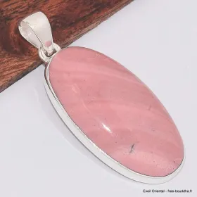 Grand Pendentif Opale rose australienne ovale - Pendentifs pierres naturelles