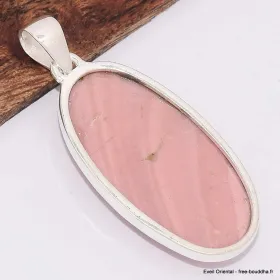 Grand Pendentif Opale rose australienne ovale - Pendentifs pierres naturelles