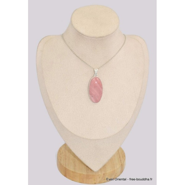 Grand Pendentif Opale rose australienne ovale Pendentifs pierres naturelles BK41.1