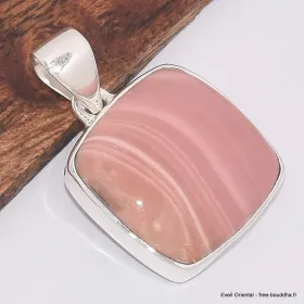 Pendentif Opale rose australienne carré - Pendentifs pierres naturelles