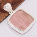 Pendentif Opale rose australienne carré Pendentifs pierres naturelles BK41.2