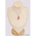Pendentif Opale rose australienne forme libre - Pendentifs pierres naturelles