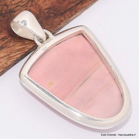 Pendentif Opale rose australienne forme écusson 