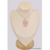 Pendentif Opale rose australienne forme écusson Pendentifs pierres naturelles BK41.4