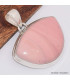 Pendentif Opale rose australienne semi-ronde Pendentifs pierres naturelles BK41.5