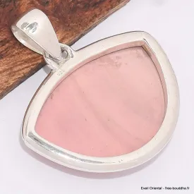 Pendentif Opale rose australienne semi-ronde - Pendentifs pierres naturelles