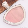 Pendentif Opale rose australienne semi-ronde Pendentifs pierres naturelles BK41.5