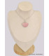 Pendentif Opale rose australienne semi-ronde Pendentifs pierres naturelles BK41.5
