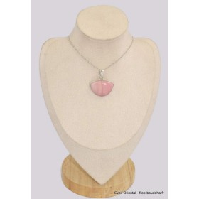 Pendentif Opale rose australienne semi-ronde Pendentifs pierres naturelles BK41.5