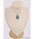 Pendentif Quantum Quattro bleu vert forme libre Pendentifs pierres naturelles BK42