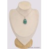 Pendentif Quantum Quattro bleu vert forme libre Pendentifs pierres naturelles BK42