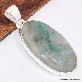 Pendentif Quantum Quattro vert oval - Pendentifs pierres naturelles