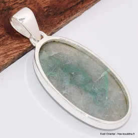 Pendentif Quantum Quattro vert oval - Pendentifs pierres naturelles