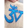 Portefeuille porte-monnaie Om tibétain chanvre brodé Sacs tibétains et indiens PMC2