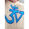 Portefeuille porte-monnaie Om tibétain chanvre brodé - Sacs tibétains et indiens