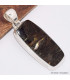 Pendentif rectangulaire authentique Nuumite Bijoux en Nuumite BK43.1