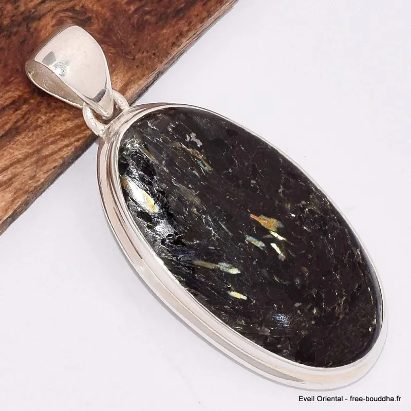 Pendentif oval Authentique Nuumite - Pendentifs pierres naturelles