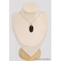 Pendentif oval Authentique Nuumite - Pendentifs pierres naturelles