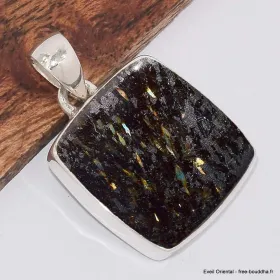 Pendentif carré Authentique Nuumite - Bijoux en Nuumite