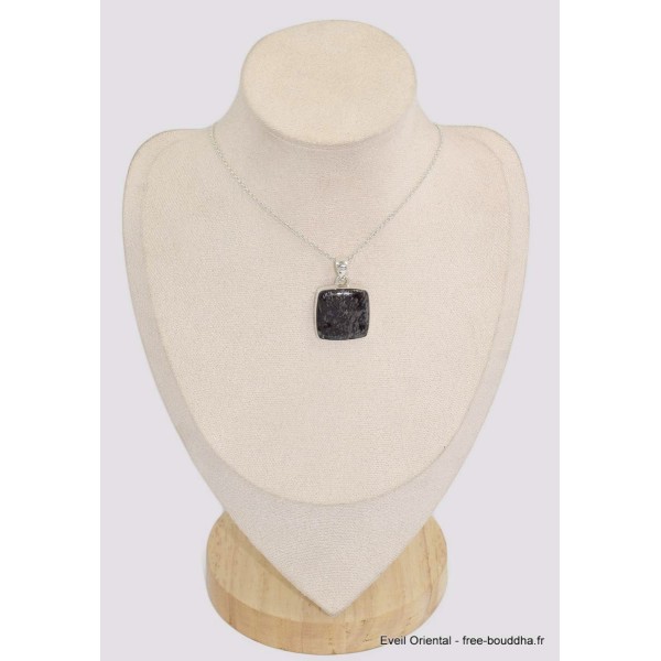 Pendentif carré Authentique Nuumite Bijoux en Nuumite BK43.4