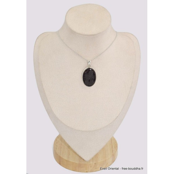 Pendentif authentique Nuumite forme ovale Bijoux en Nuumite BK43.5