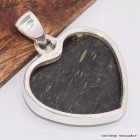Pendentif authentique Nuumite forme coeur - Pendentifs pierres naturelles