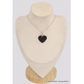 Pendentif authentique Nuumite forme coeur Pendentifs pierres naturelles BK43.6