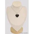 Pendentif authentique Nuumite forme coeur - Pendentifs pierres naturelles