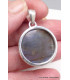 Gros Pendentif rond Labradorite bleue grade AAA Pendentifs pierres naturelles BK26.2