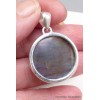 Gros Pendentif rond Labradorite bleue grade AAA Pendentifs pierres naturelles BK26.2
