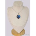Gros Pendentif rond Labradorite bleue grade AAA Pendentifs pierres naturelles BK26.2