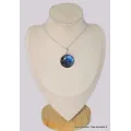 Gros Pendentif rond Labradorite bleue grade AAA - Pendentifs pierres naturelles