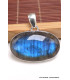 Pendentif argent Labradorite bleue grade AAA Pendentifs pierres naturelles BK26.3