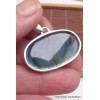 Pendentif oval Labradorite bleue grade AAA Pendentifs pierres naturelles BK26.3