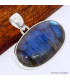 Pendentif argent Labradorite bleue grade AAA Pendentifs pierres naturelles BK26.3