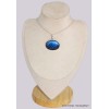 Gros Pendentif oval Labradorite bleue grade AAA Pendentifs pierres naturelles BK26.4