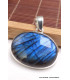 Gros Pendentif oval Labradorite bleue grade AAA Pendentifs pierres naturelles BK26.4