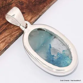 Pendentif Quantum Quattro bleu oval - Pendentifs pierres naturelles