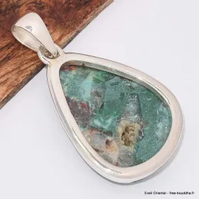 Pendentif Quantum Quattro vert rouge - Pendentifs pierres naturelles