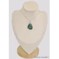 Pendentif Quantum Quattro vert rouge - Pendentifs pierres naturelles